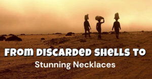 Transforming sea shells into beautiful necklaces and bracelets.